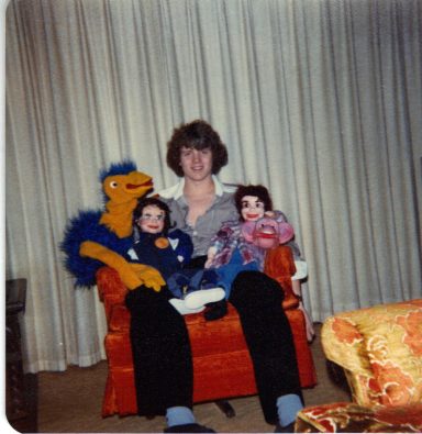 Teenage years with some of my ventriloquist puppet characters